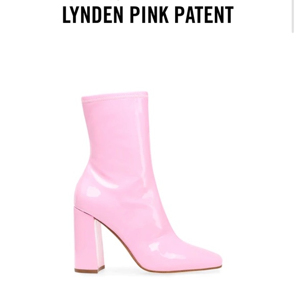 Steve Madden Lynden Pink Patent Boots - Picture 6 of 7